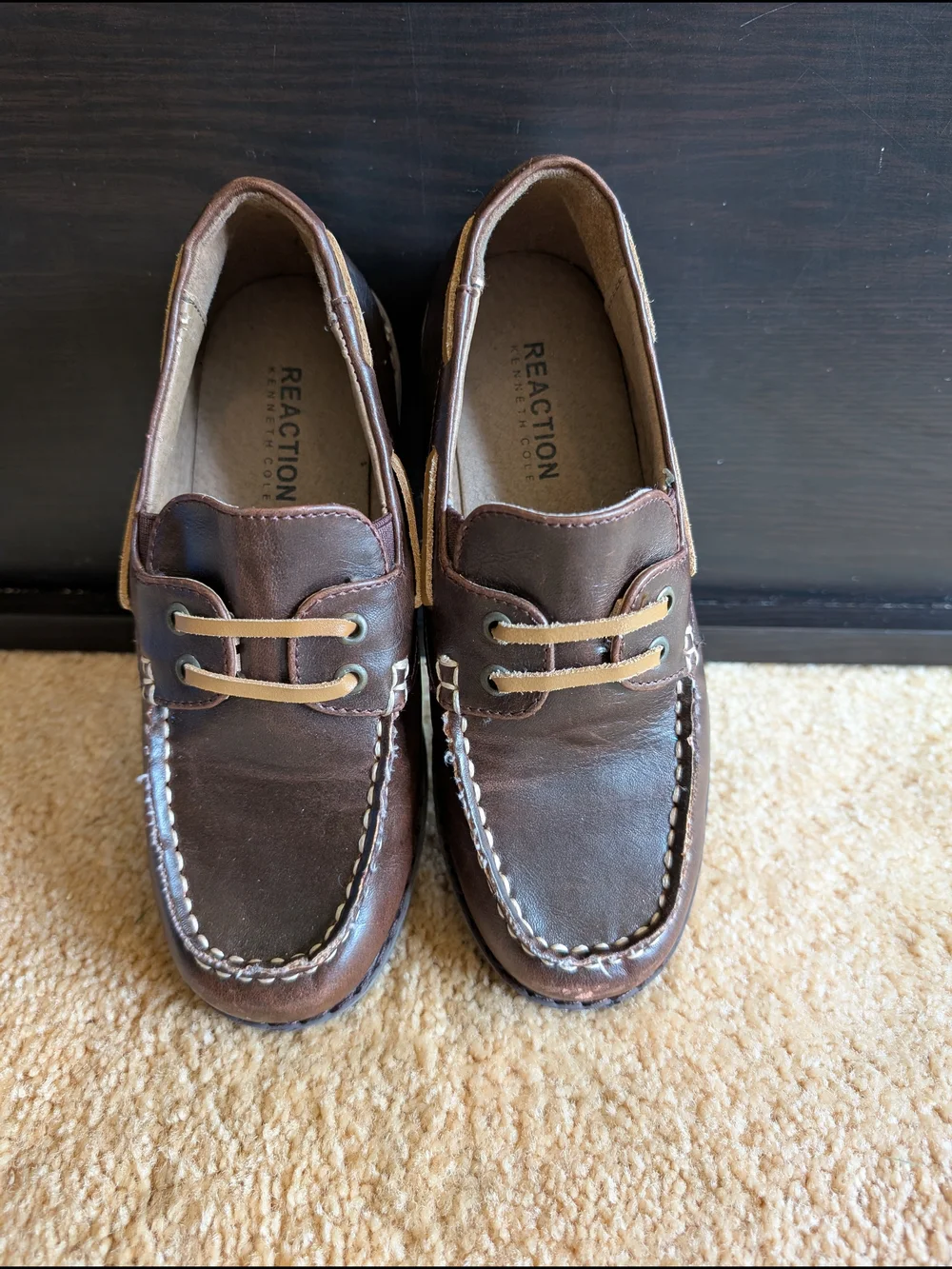 Kenneth Cole Reaction Flexy Rock Brown Slip-On Loafers 13Y